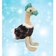 preview thumbnail 5 of 4, DolliBu Ostrich with String Doctor Plush with Scrub Cap and Face Mask - 10.5 inches