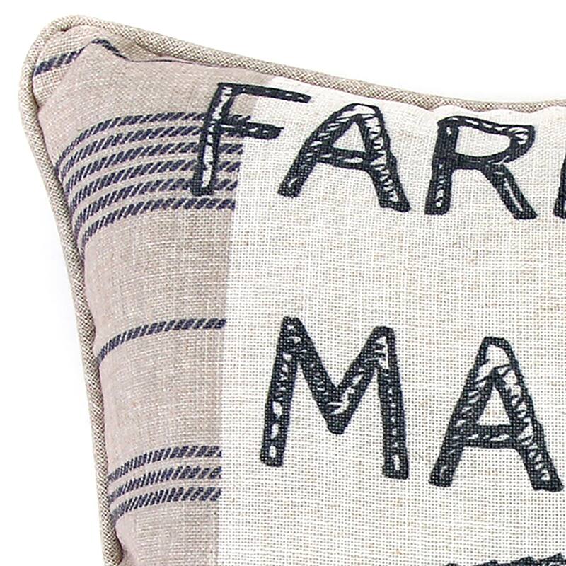 20" x 20" Novelty Reversible Indoor Throw Pillow with Welt