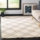 preview thumbnail 2 of 55, SAFAVIEH Handmade Himalaya Kelsie Modern Wool Rug 3' x 5' - Ivory/Dark Grey - Rectangle