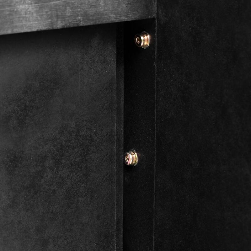 Retro Silhouette Console Table - Antique Black