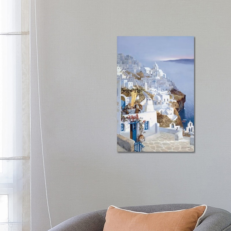 iCanvas "Santorni" by Maher Morcos Canvas Print - 26x18x1.5