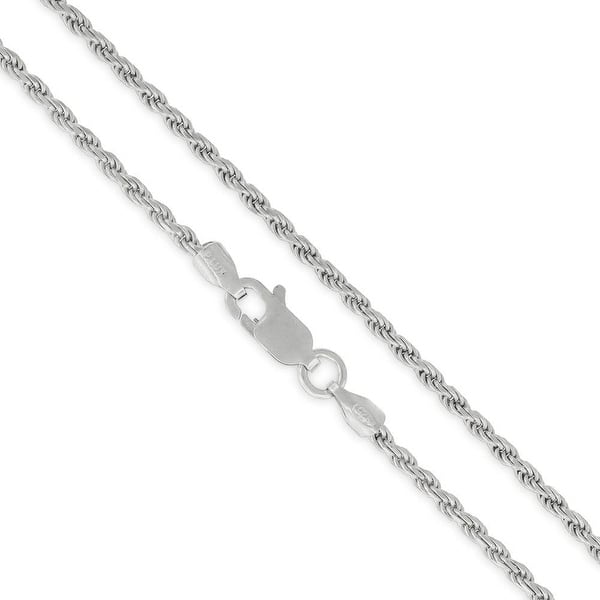 Solid Sterling Silver Cable Chain Necklace 18 1.5mm