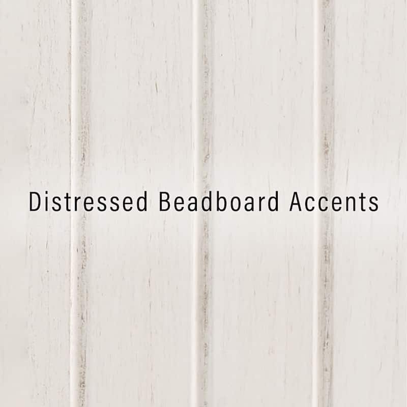 Crosley Seaside Distressed White Kitchen Pantry