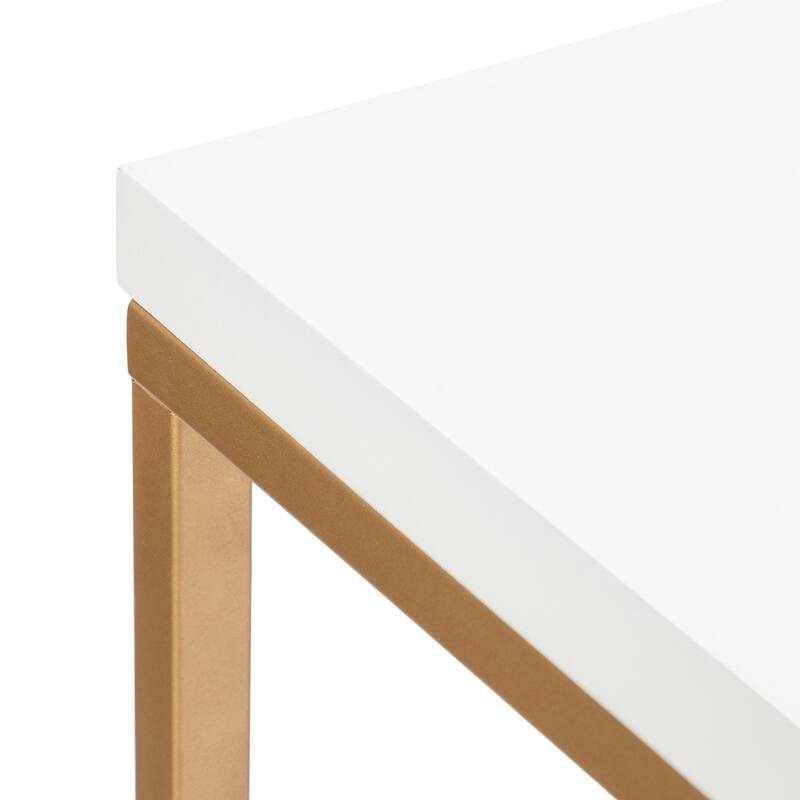 Kate and Laurel Kaya Wood and Metal Counter Height Pub Table - 42x24x36