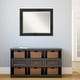 preview thumbnail 12 of 27, Beveled Wood Wall Mirror - Rustic Pine Black Frame