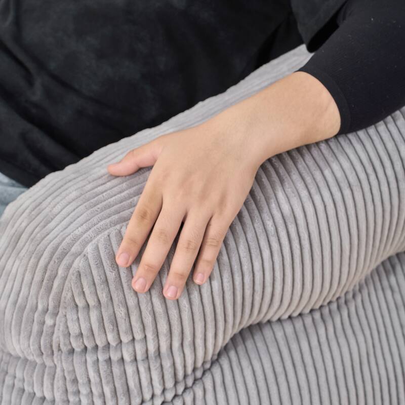 Oversized Bean Bag Chair w/Memory Foam & Armrests, Comfy for Bedroom, Living Room, or Office