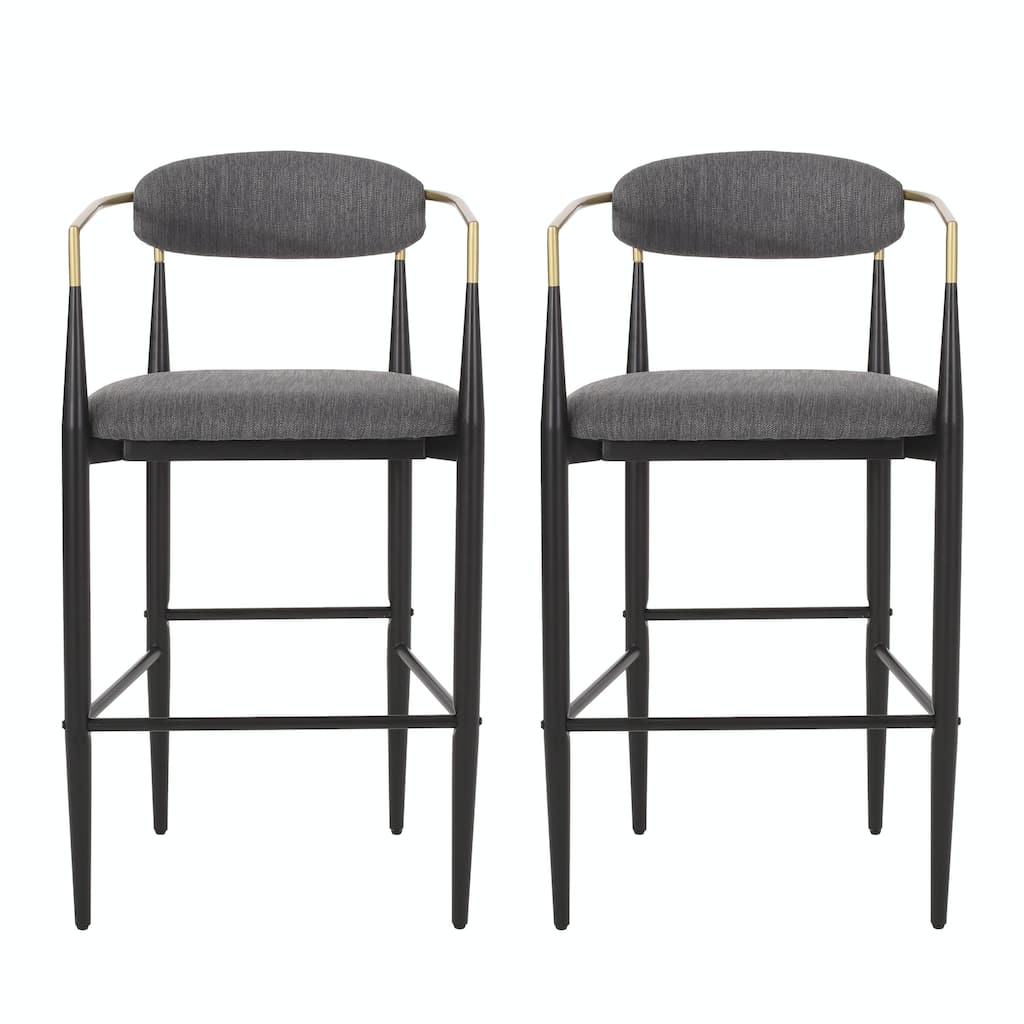 Modern Counter Stool Set - Comfortable, Sturdy Iron Frame