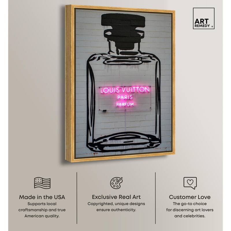 Parisian Parfum Pop Canvas by Art Remedy
