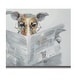 preview thumbnail 2 of 1, Cute dog reading the newspaper
