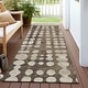preview thumbnail 77 of 101, Machine Washable Indoor/ Outdoor Chantille Abstract Dots Rug Brown - 2'3" x 7'6"