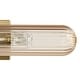 preview thumbnail 4 of 5, Hunter + Jasmine Roth Beverly Glen Luxe Gold Amber Glass 2-Light 24" Bathroom Vanity Wall Light - Transitional - Damp Rated