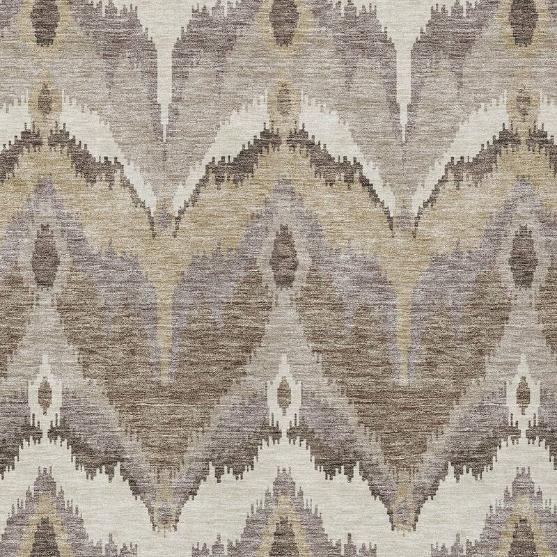 HomeRoots Ikat Transitional Rectangle Outdoor Rug