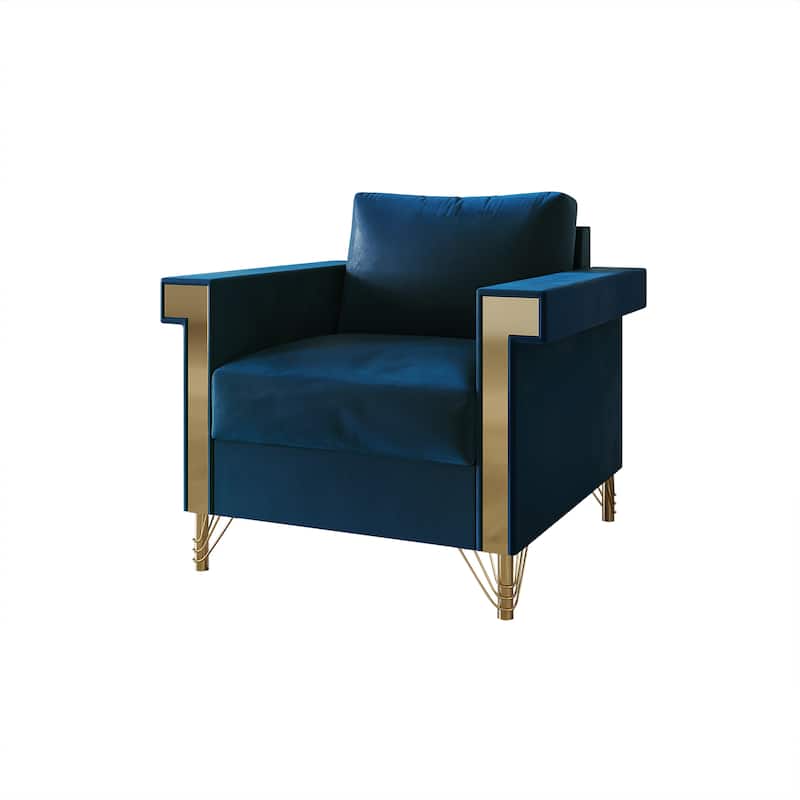 CraftPorch Luxurious Velvet Upholstered Arm Chair