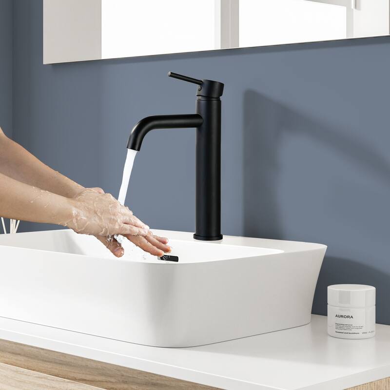 Topcraft Stainless Steel 6.7/12.2 Single Handle Single Hole Bathroom Sink Faucet