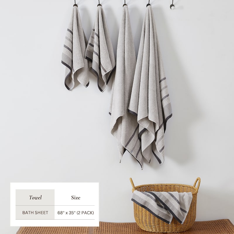 Linery & Co. Luxury Cotton Decorative Towel Set.