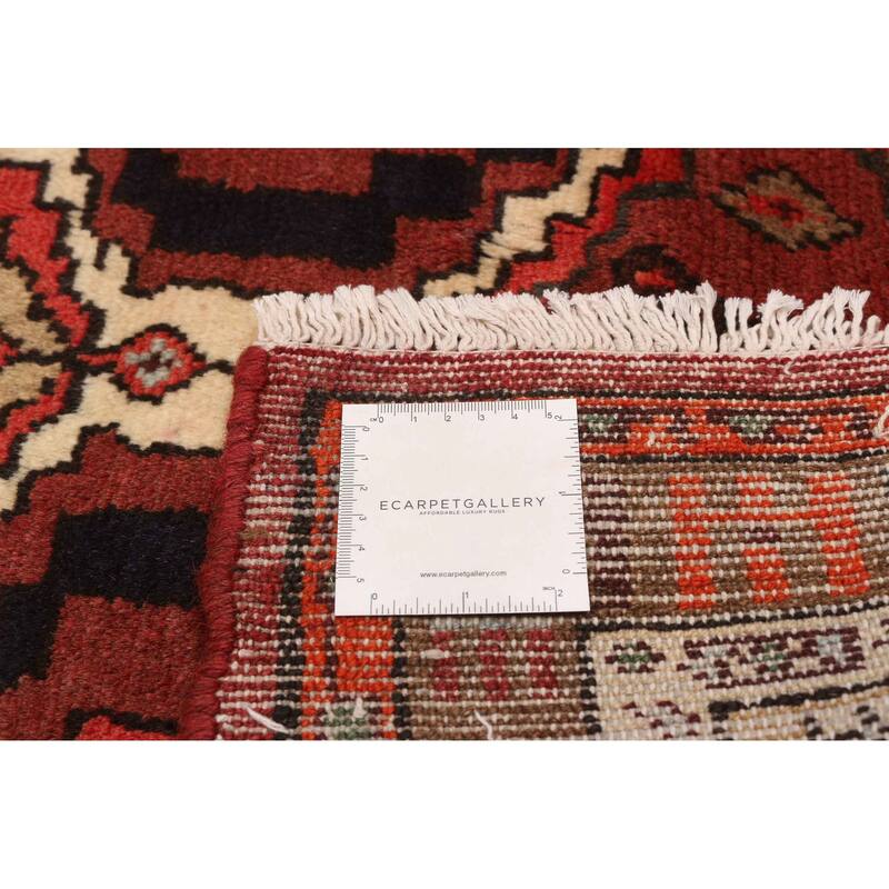 ECARPETGALLERY Hand-knotted Andelz Red Wool Rug - 3'2 x 4'6