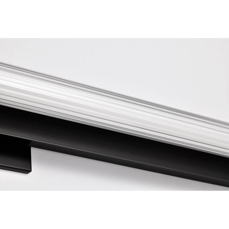 Larissa 32 Inch LED Vanity 3000K CCT Black Finish Opaque Glass