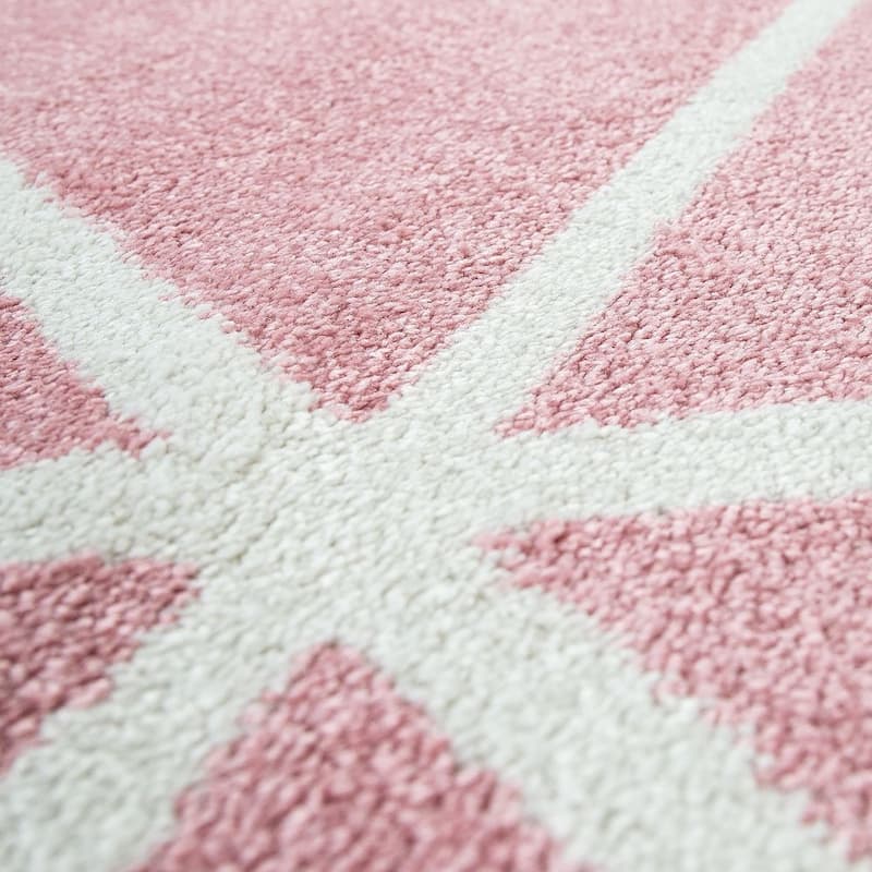 Modern Area Rug for Living Room Geometric Pattern in pastel colors