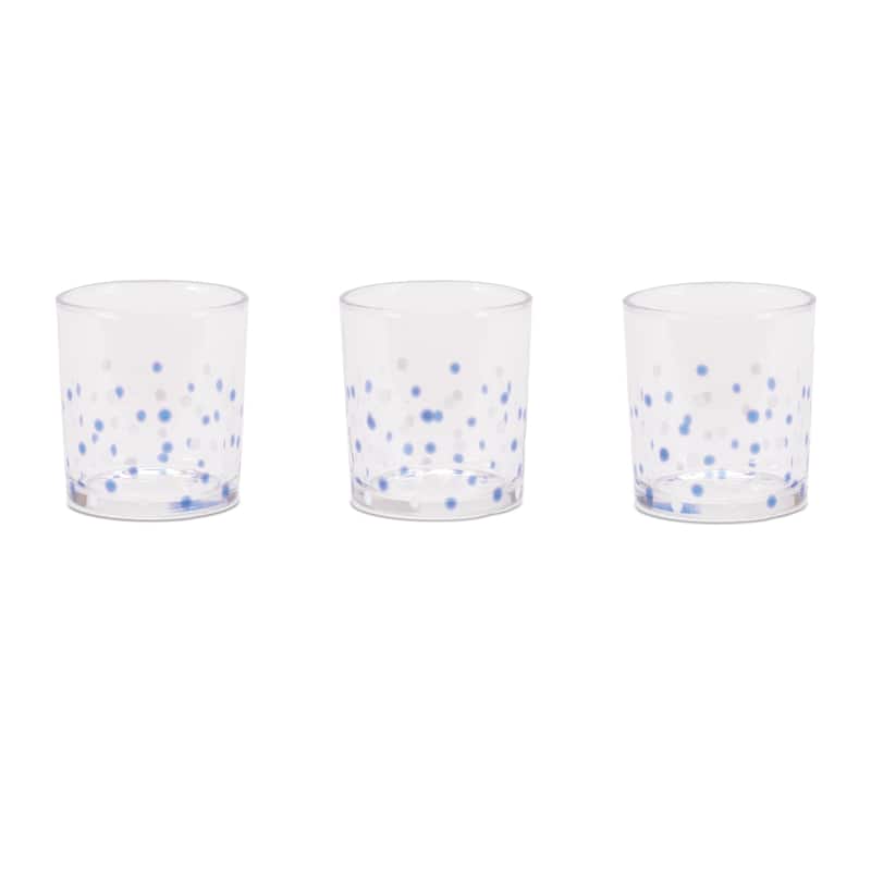 Dotted Glass Votive Candle Holder (Set of 3)