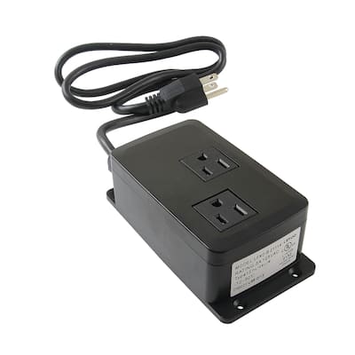 Trimscape Dual Outlet Disposal Power Module in Black