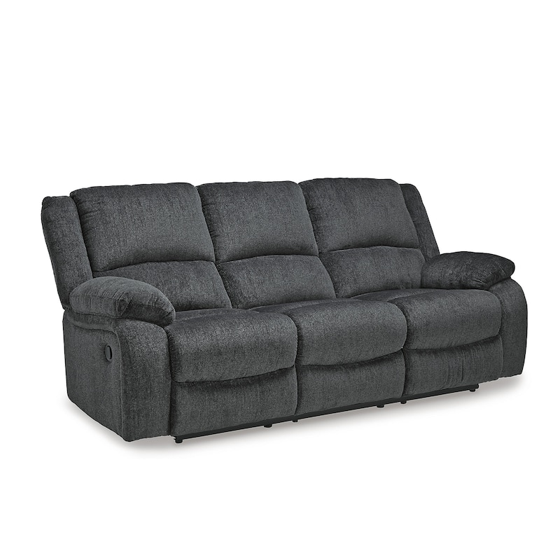 Draycoll Contemporary Reclining Sofa, Slate