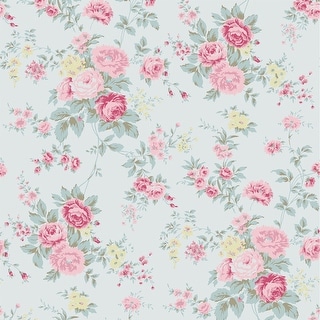 Shabby Chic by Rachel Ashwell Wild Flower Blue Wallpaper
