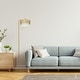 preview thumbnail 3 of 8, Celia River of Goods Painted Gold Metal 62.25-Inch Floor Lamp with Painted Gold Metal and White Fabric Drum Shade