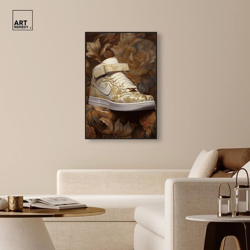 Baroque Sneaker Canvas by Art Remedy