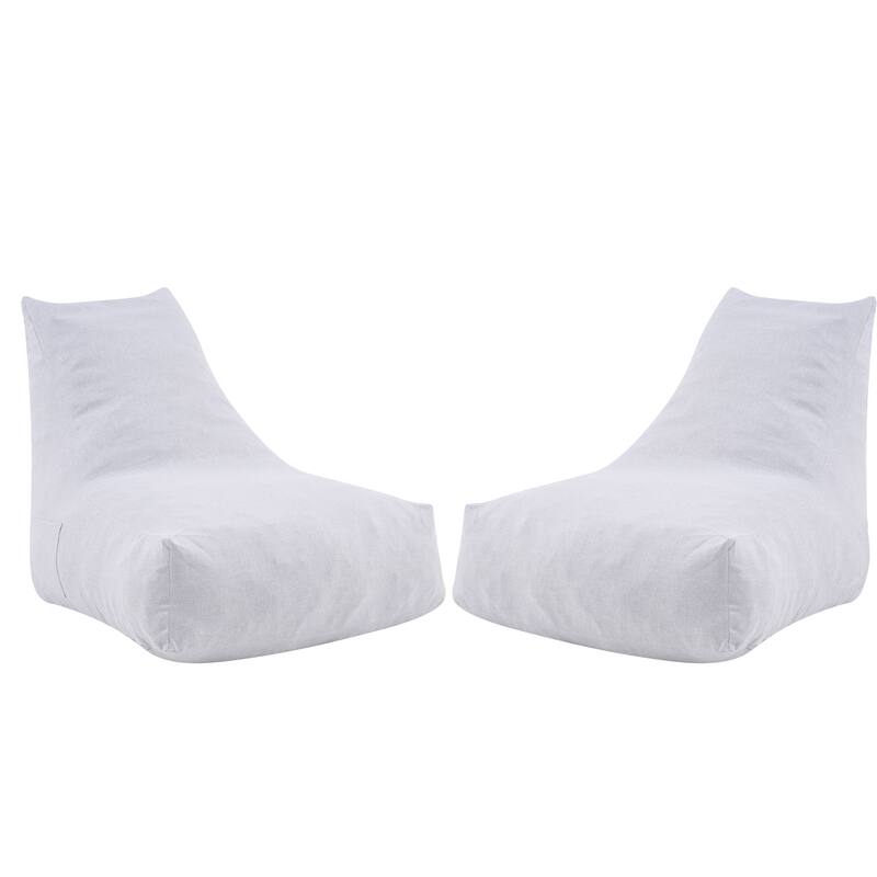 Christopher Knight Home - Lila Outdoor Patio Ergonomic Upholstered Bean Bag Chair with Shredded Foam Filled & Removable Cover