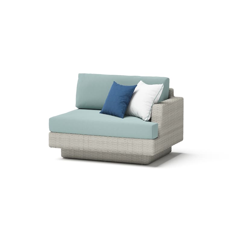 Portofino Comfort 5 Piece Sunbrella Outdoor Patio Sectional Seating Set