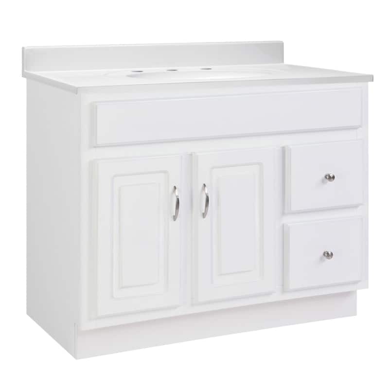 Design House 216325 Concord 37" Free Standing Single Basin Vanity Set - White - Painted
