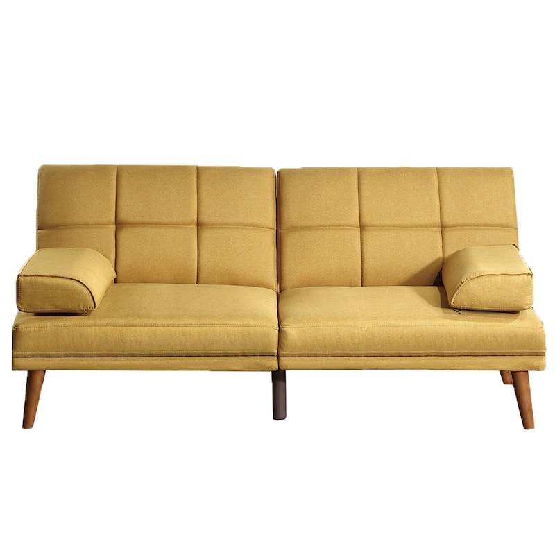 Polyfiber Fabric Adjustable Sofa - Mustard