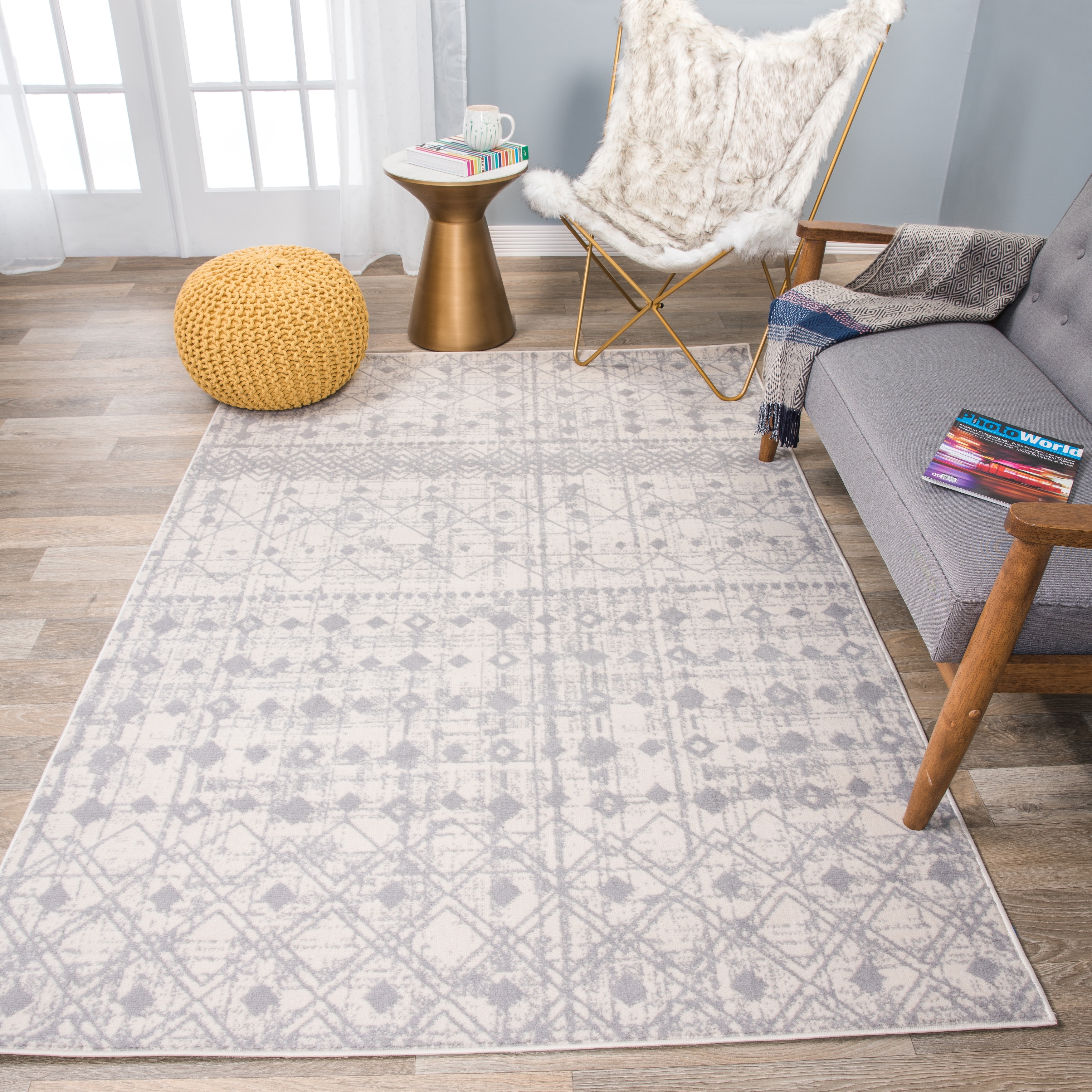 The Curated Nomad Midtown Trellis Geometric Bohemian Rug