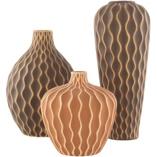 Ola Global Ceramic Outdoor Safe Vase Set (3 Pieces)
