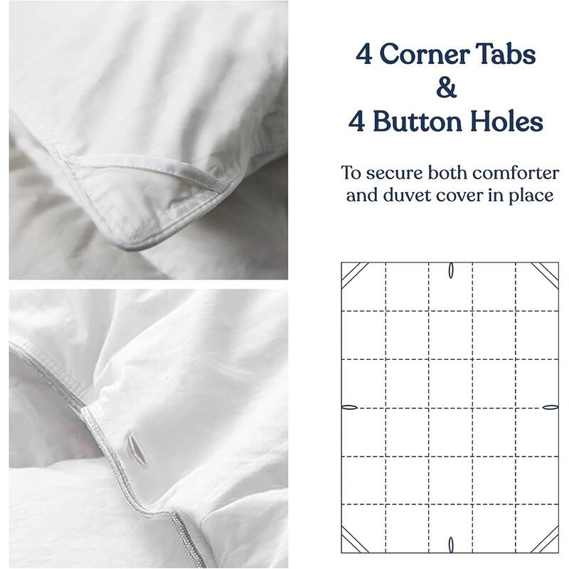 Delara Organic Cotton Down Alternative Microfiber Fill Duvet insert