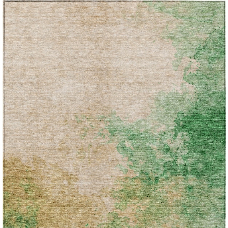 HomeRoots Abstract Transitional Rectangle Outdoor Rug