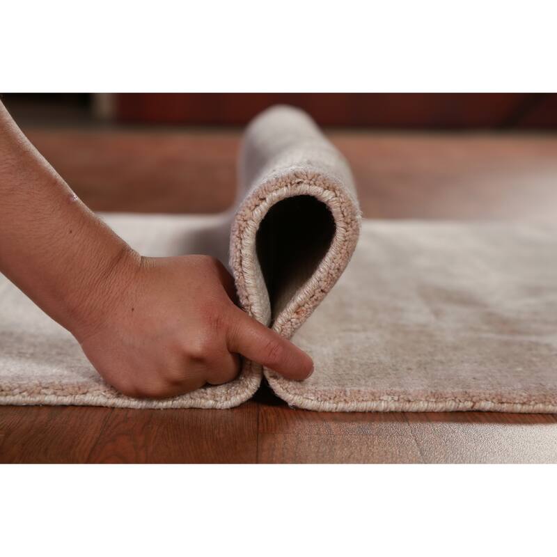 Hand Knotted Oriental 100% Wool Carpet Tribal Animal Pictorial Beige & Ivories Gabbeh Area Rug - 5' 0'' X 3' 0''