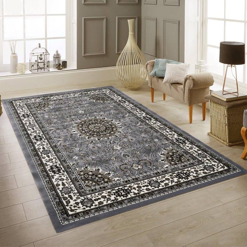Master Collection Floral Transitional Area Rug