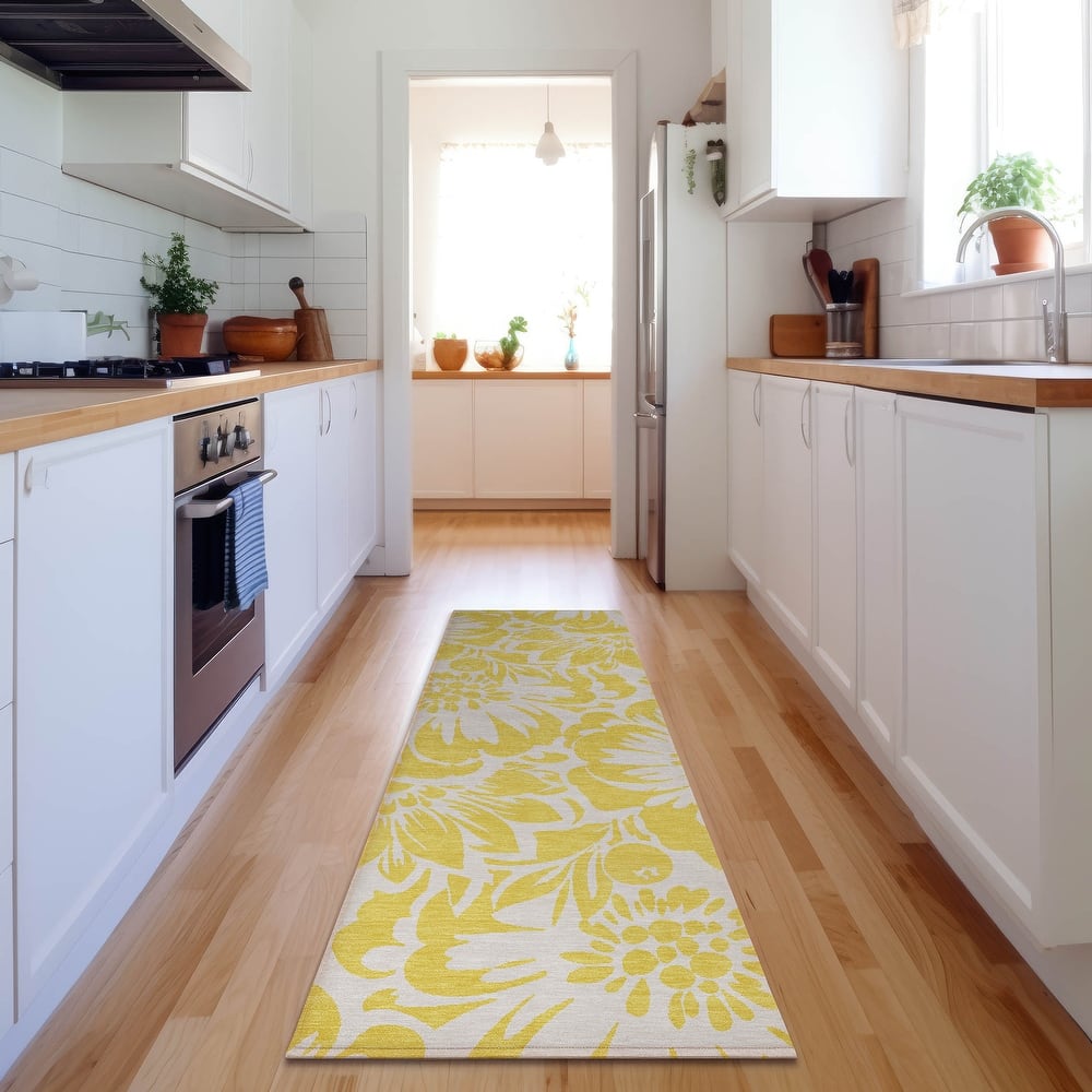 Premium Washable Super Soft Modern Floral Mayfield Rug