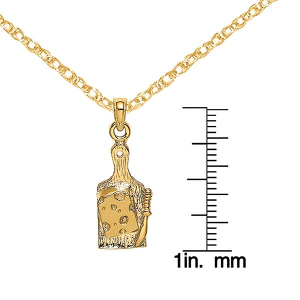 14K Yellow Gold 3-D & Polished Whisk Small Charm Pendant 14K Yellow Gold 3-D & Polished Whisk Small Charm Pendant