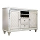 preview thumbnail 7 of 6, Furniture of America Medlee Modern Glam Champagne 2-drawer Server
