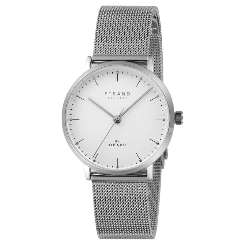 Obaku Women's Gonone White Dial Watch - S725LXCIMC-DG - One Size