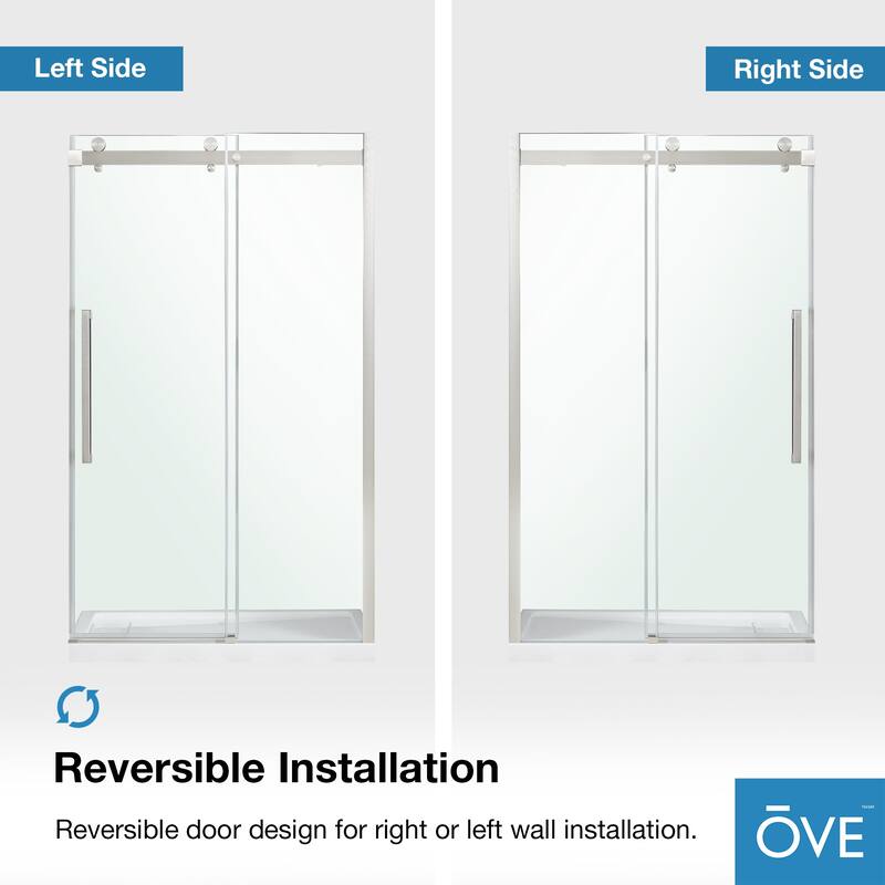 OVE Decors Bel Soft-Close Frameless Sliding Soft Close Shower Door