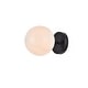 preview thumbnail 1 of 26, Miko Six inch Dual Flush Mount and Bath Sconce with Frosted Glass Black