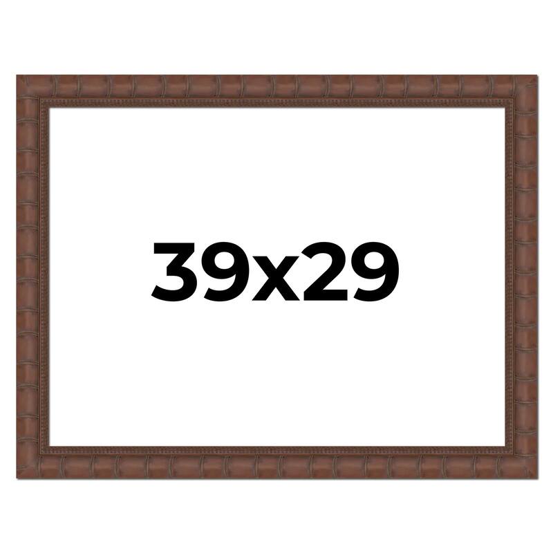 39x29 Frame Pewter Solid Wood Picture Frame Width 1.625 Inches | Interior Frame Depth 0.6875 Inches