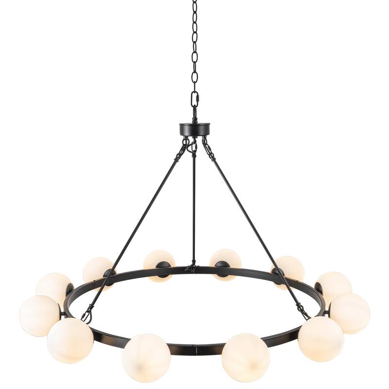 12-Light Wagon Wheel Chandelier Sputnik Chandelier Bubble Chandelier