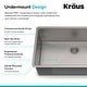preview thumbnail 32 of 31, KRAUS Undermount 32 inch 1-Bowl Stainless Steel Kitchen Sink