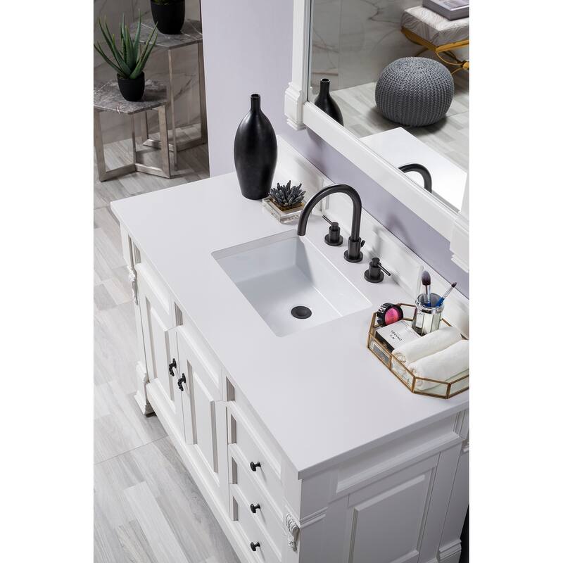 James Martin Vanities Brookfield 48" Single Vanity, Bright White