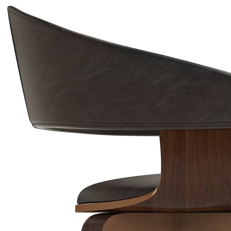 WYNDENHALL Calinda Mid Century Modern Bentwood Single Dining Chair - 20.5"w x 21.7"d x 30.9"h