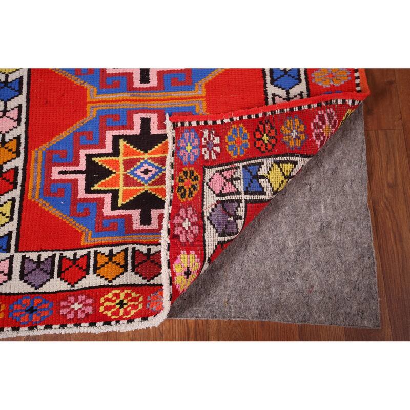 Anatolian Oriental Runner Rug Hand-Knotted Wool Carpet - 3'0"x 12'7"